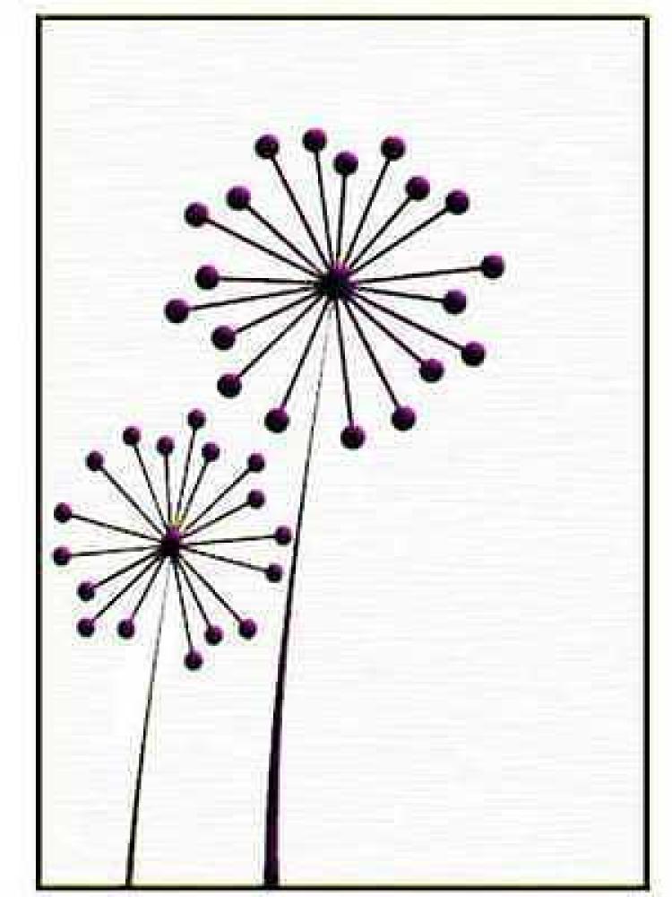 Hobby Solution Embossing Folder Ball Flowers #HSF001