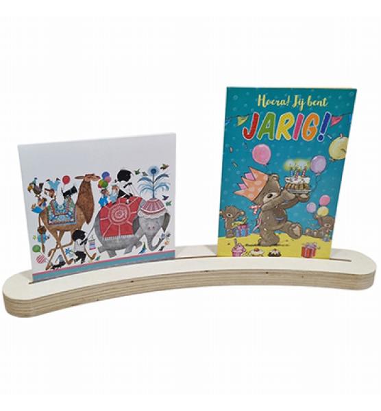 Wood Card Curved Display Small