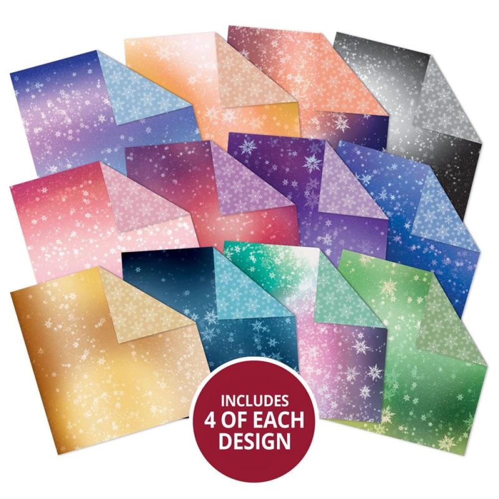 Hunkydory 8x8 Duo Paper Pad Stunning Snowfall