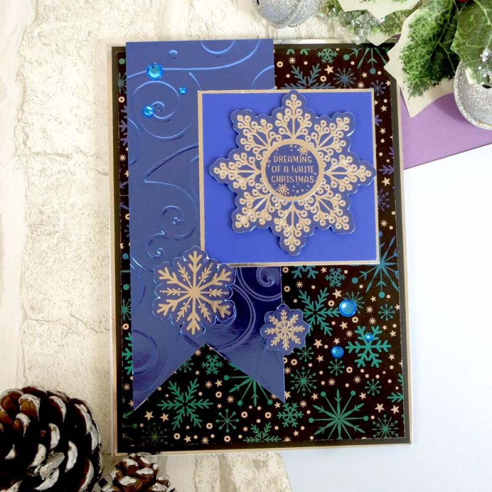 Hunkydory Crafts Foiled & Die-Cut Mirri Snowflakes MCD818