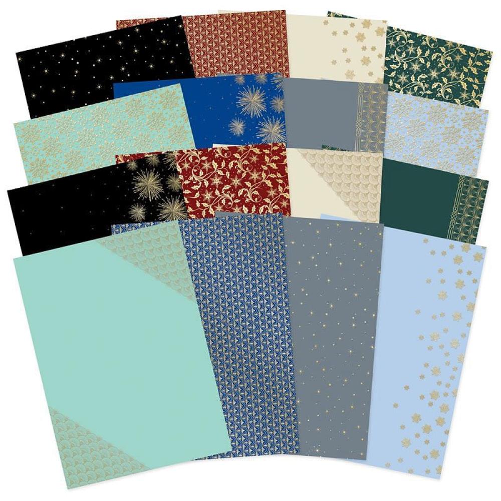 Hunkydory Festive Decadence Edge-to-Edge Foiled Cardstock LFC170