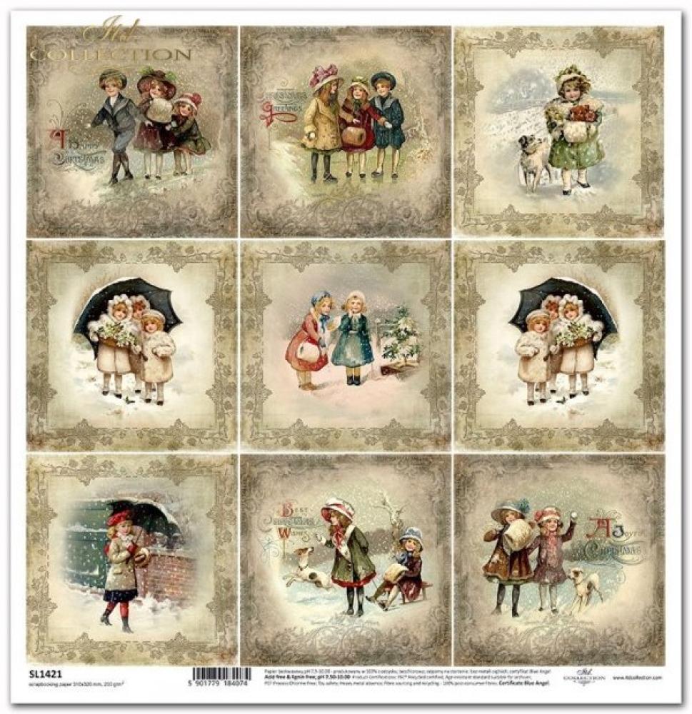 ITD Collection Christmas Time 12x12 Sheet SL1421