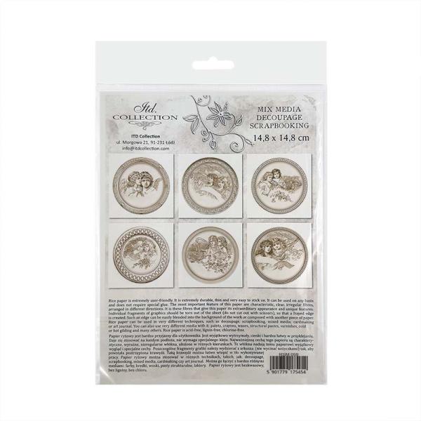 ITD Mini Rice Paper Set Vintage Angels RSM059