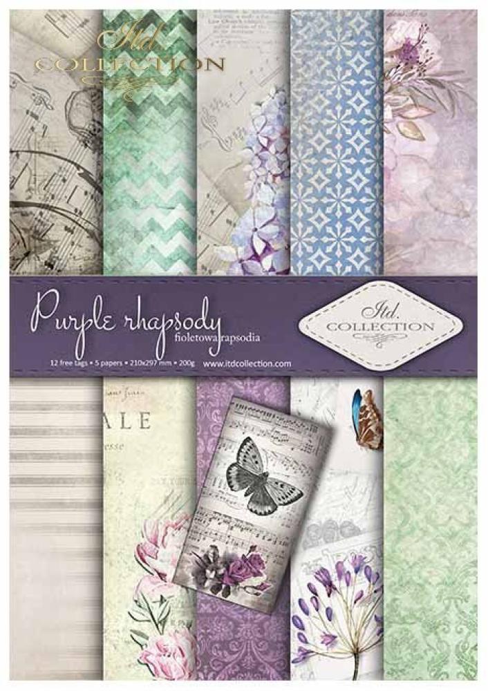 ITD Collection A4 Paper Pack Purple Rhapsody