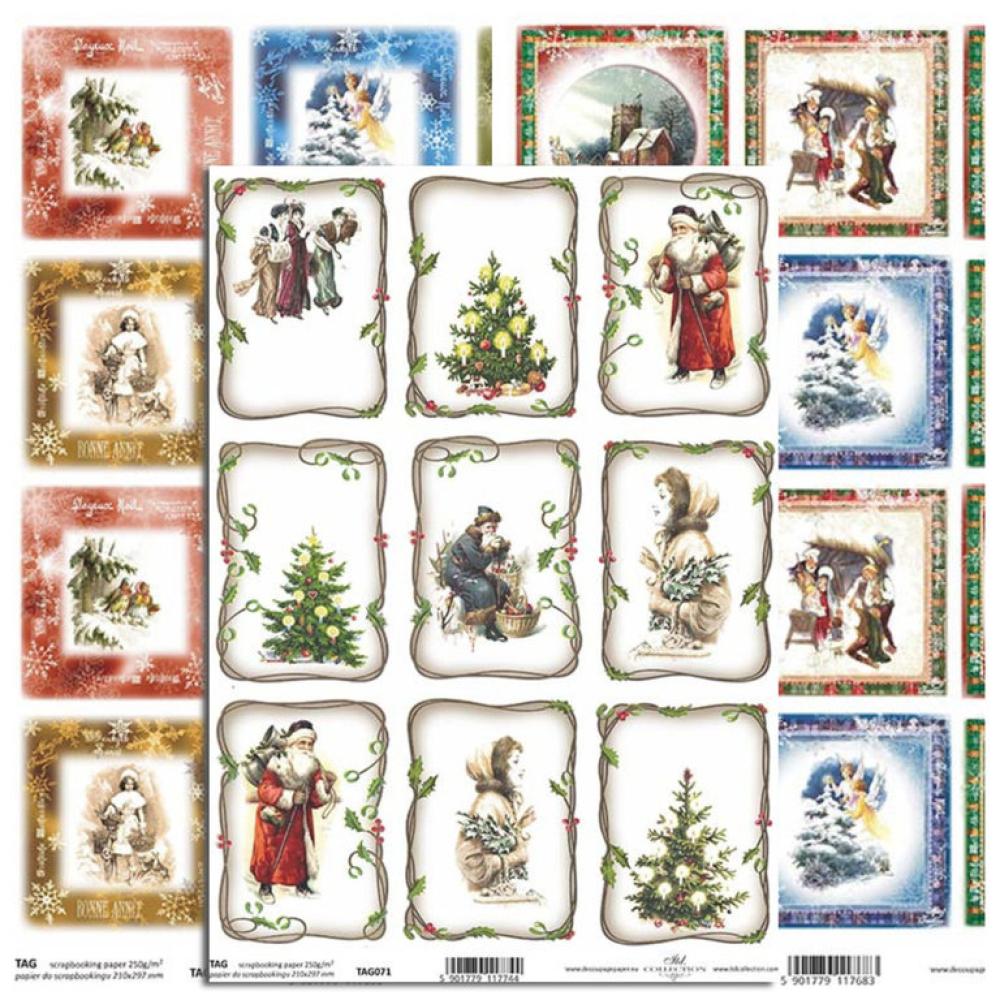 ITD Collection A4 Paper SET Christmas Frames