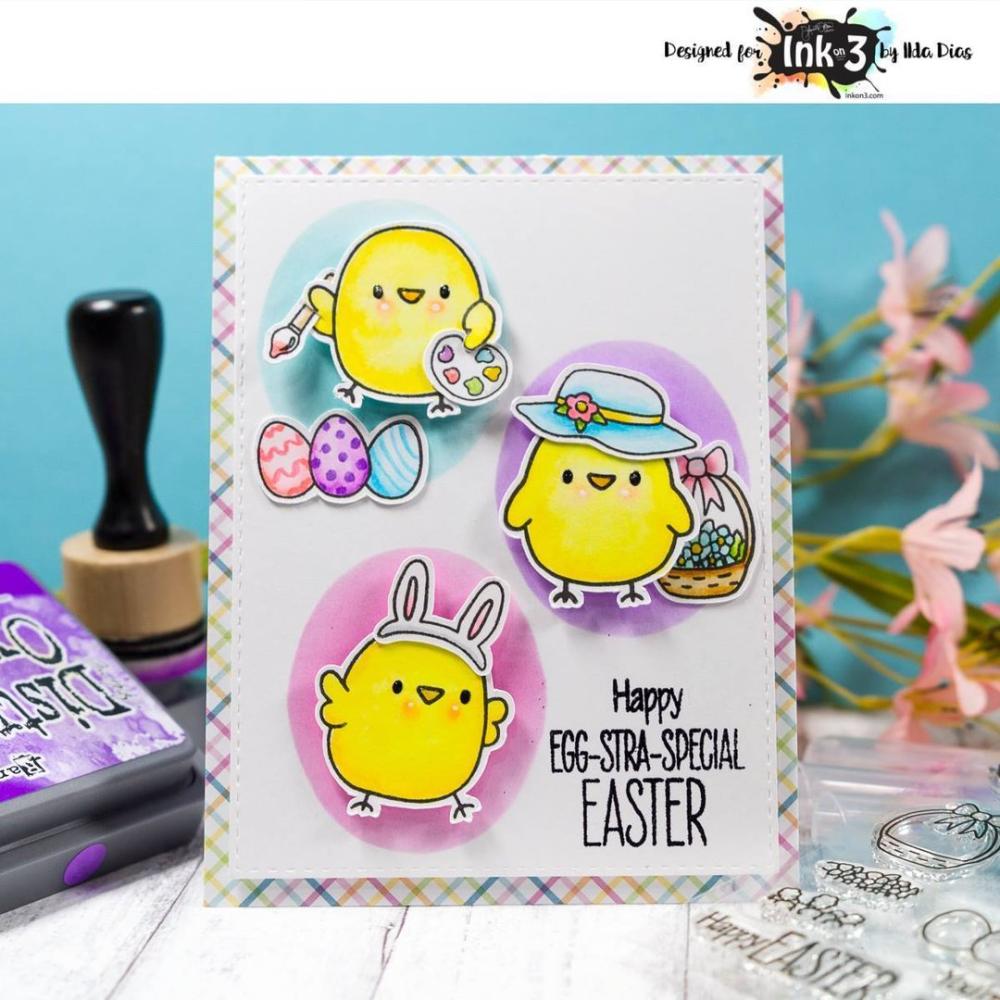 Inkon3 Clear Stamp Set Lil Chicks