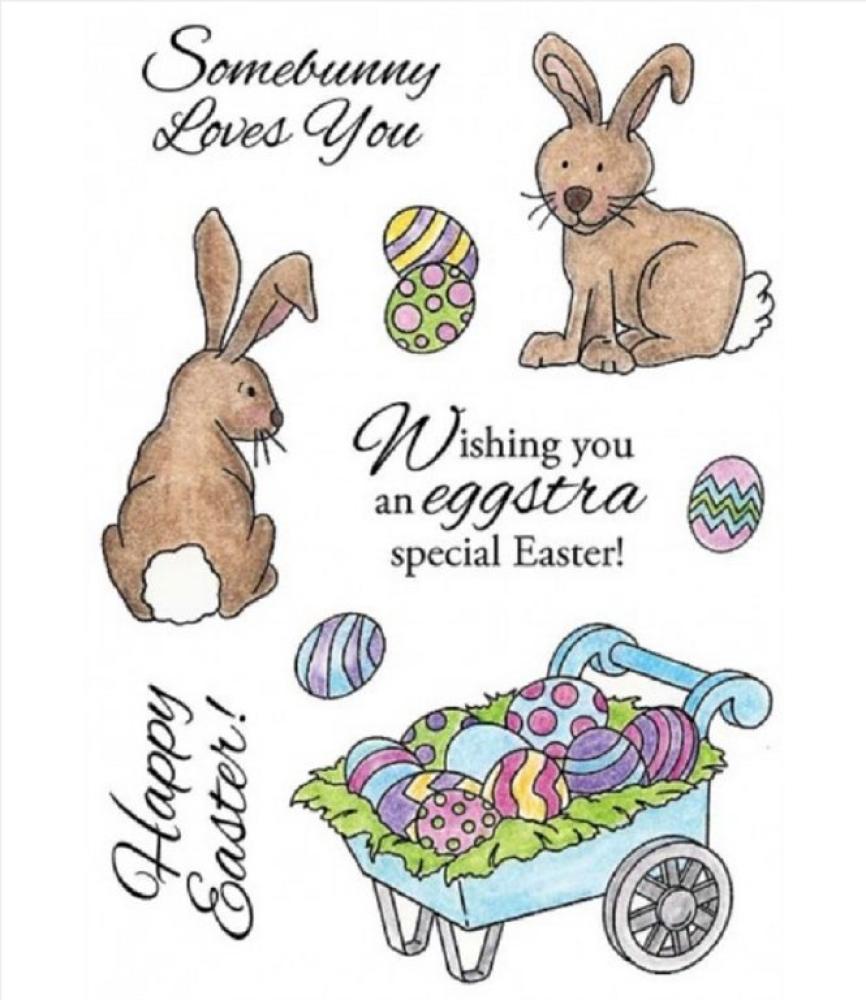 Inky Antics Clear Stamp Set Rabbit & Cart