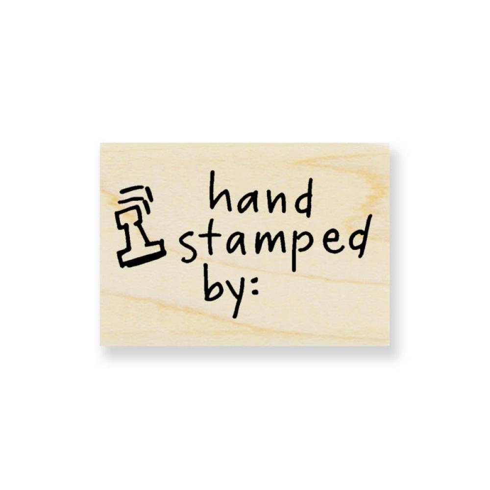 Hand stamped by