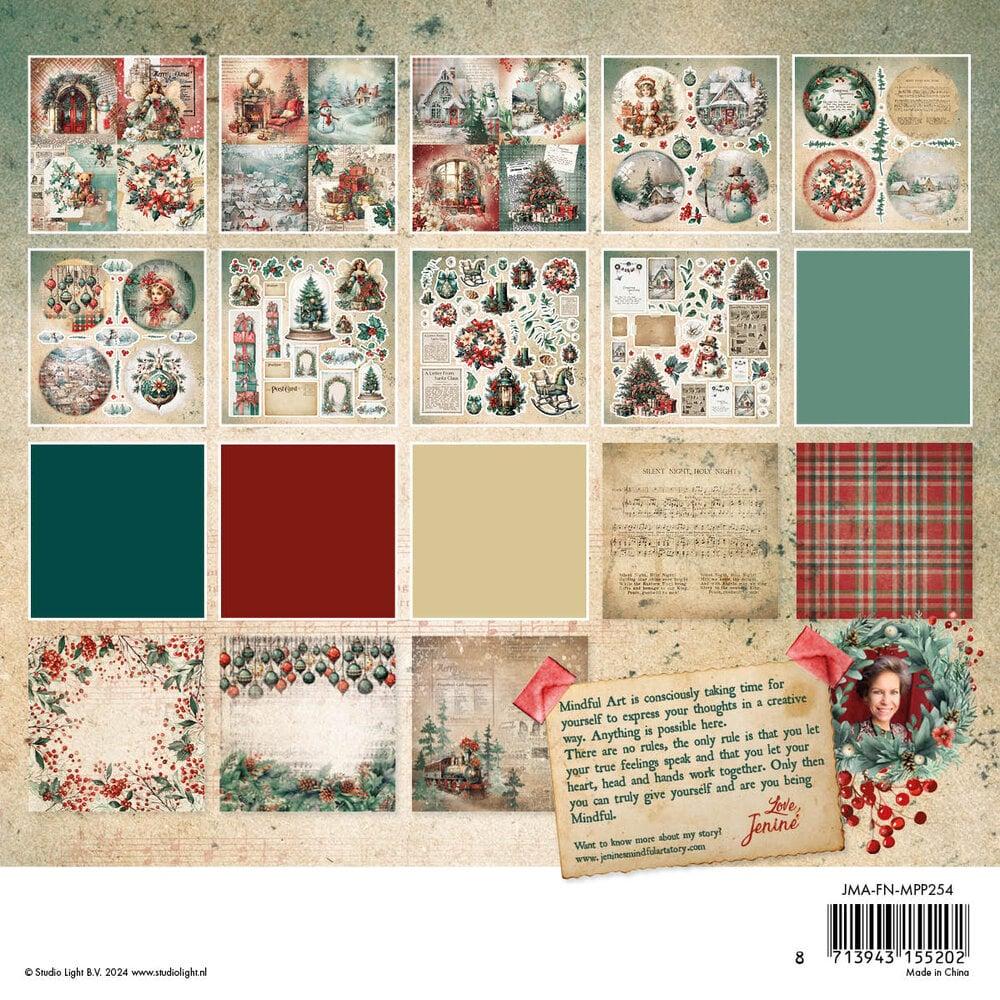 Jenine´s Mindful Art Festive Nostalgia 8x8 MIXED Paper Pad #254