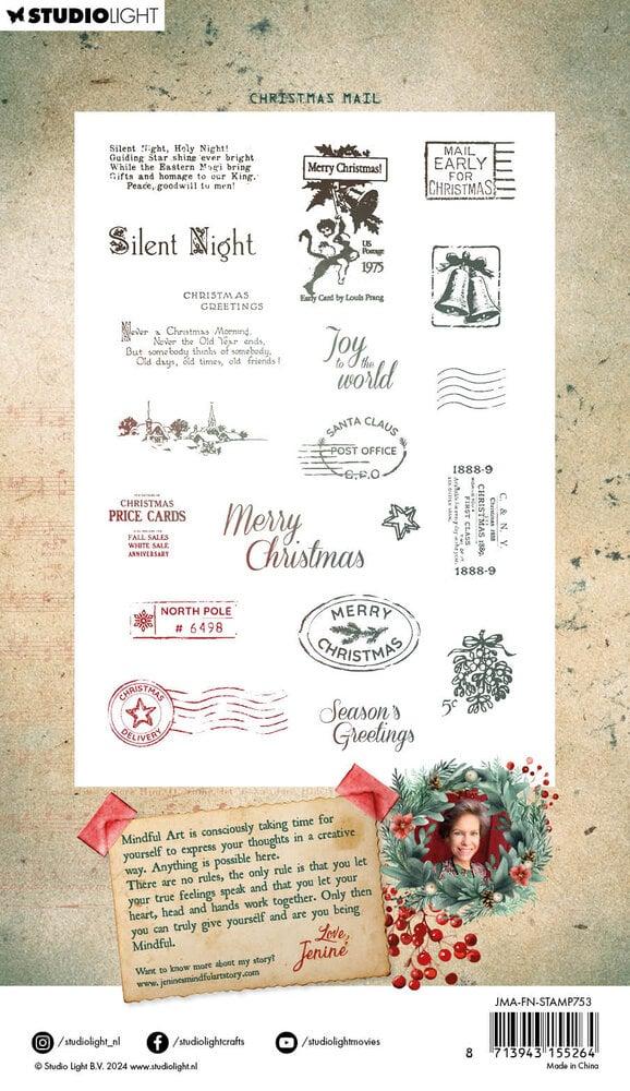 Jenine's Mindful Art Festive Nostalgia Clear Stamp #753