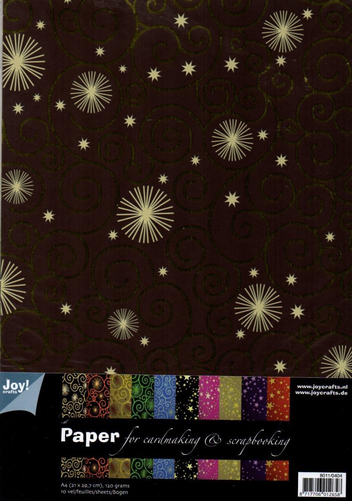 Joy Crafts A4 Paper Set Christmas Assorti 2