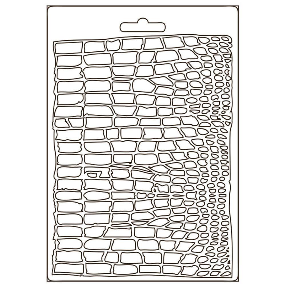 Stamperia A5 Mould Savana Crocodile #618