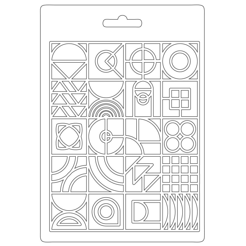 Stamperia A5 Soft Mould Bauhaus Texture #5628