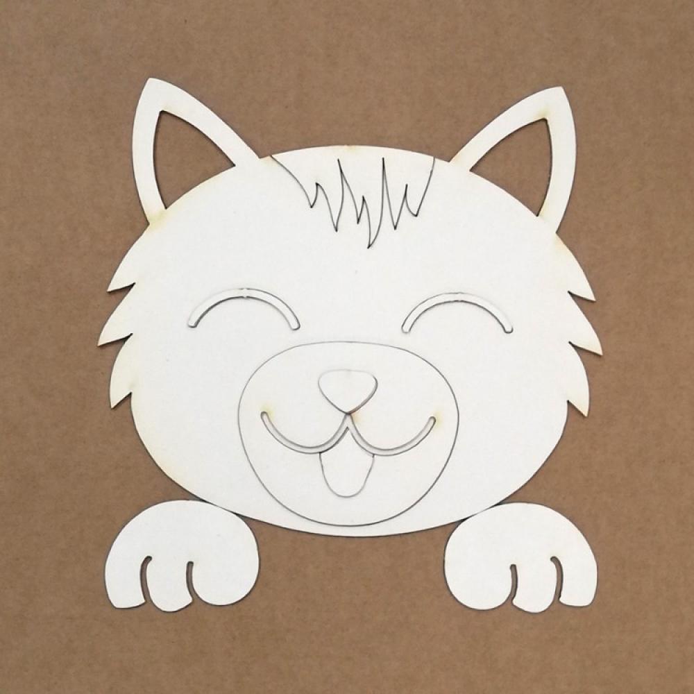 KORA Chipboard Silhouette Cat Katze