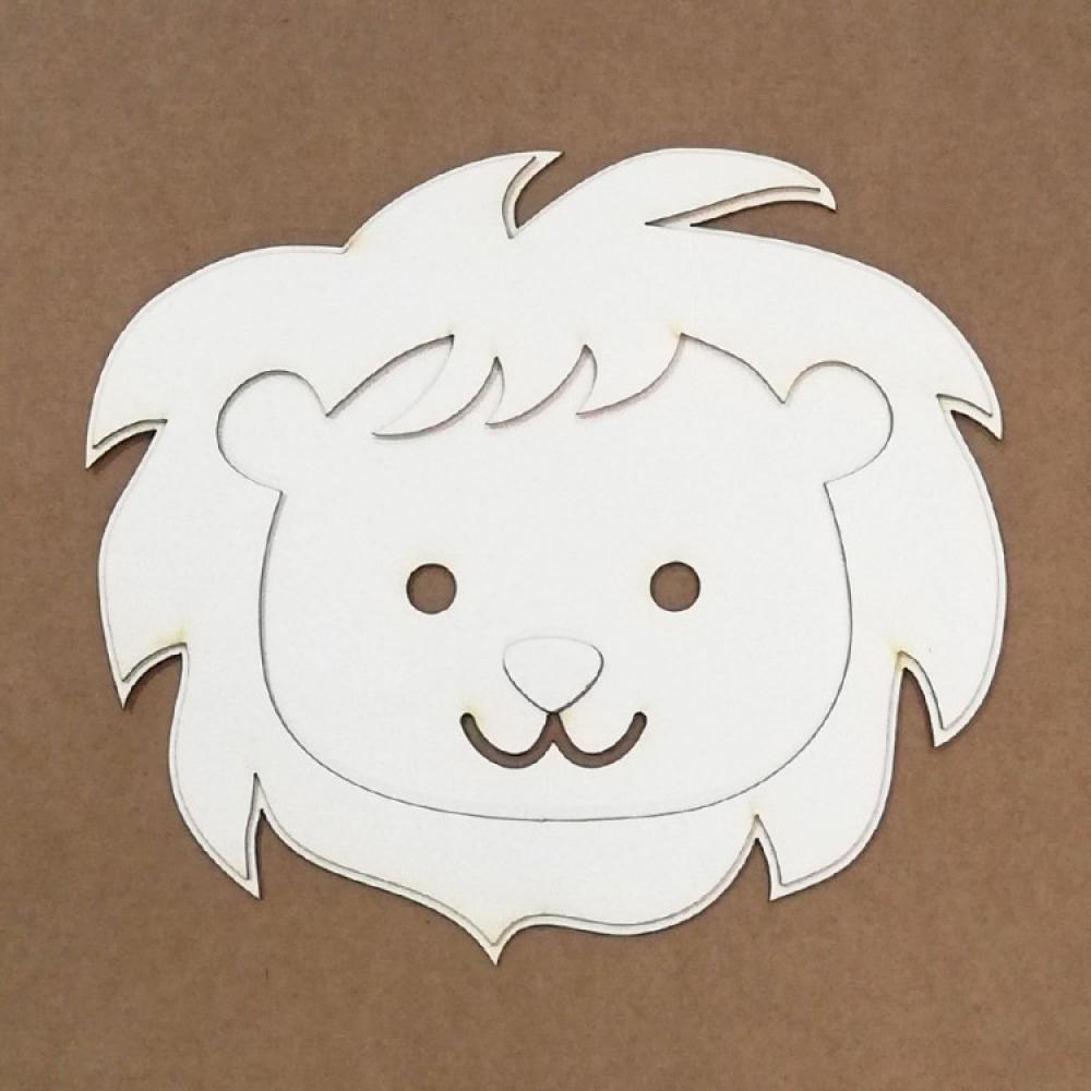 KORA Chipboard Silhouette Lion Löwe