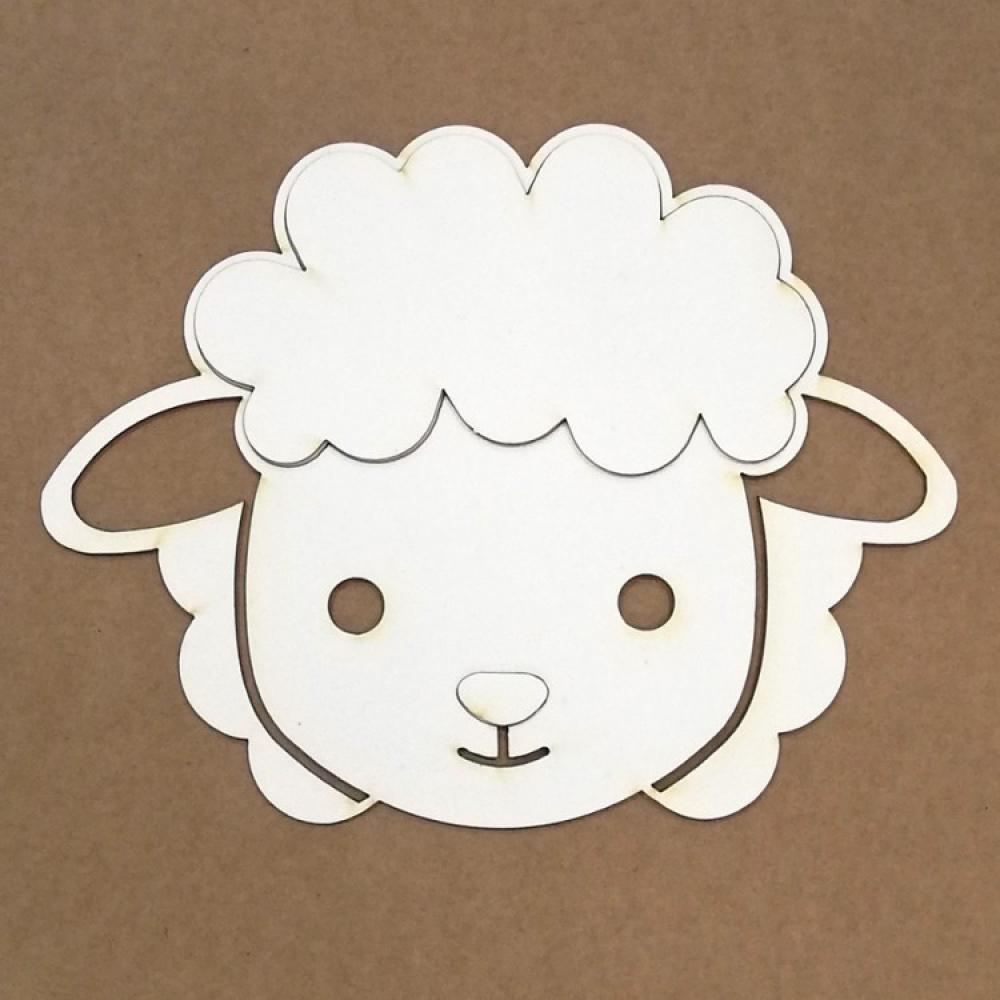 KORA Chipboard Silhouette Sheep Schaf