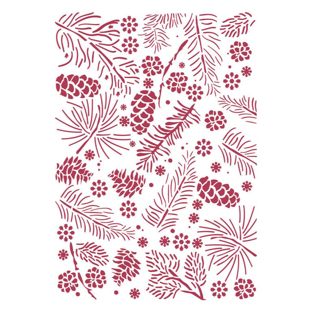 Stamperia Stencil G Christmas Pinecones KSG476