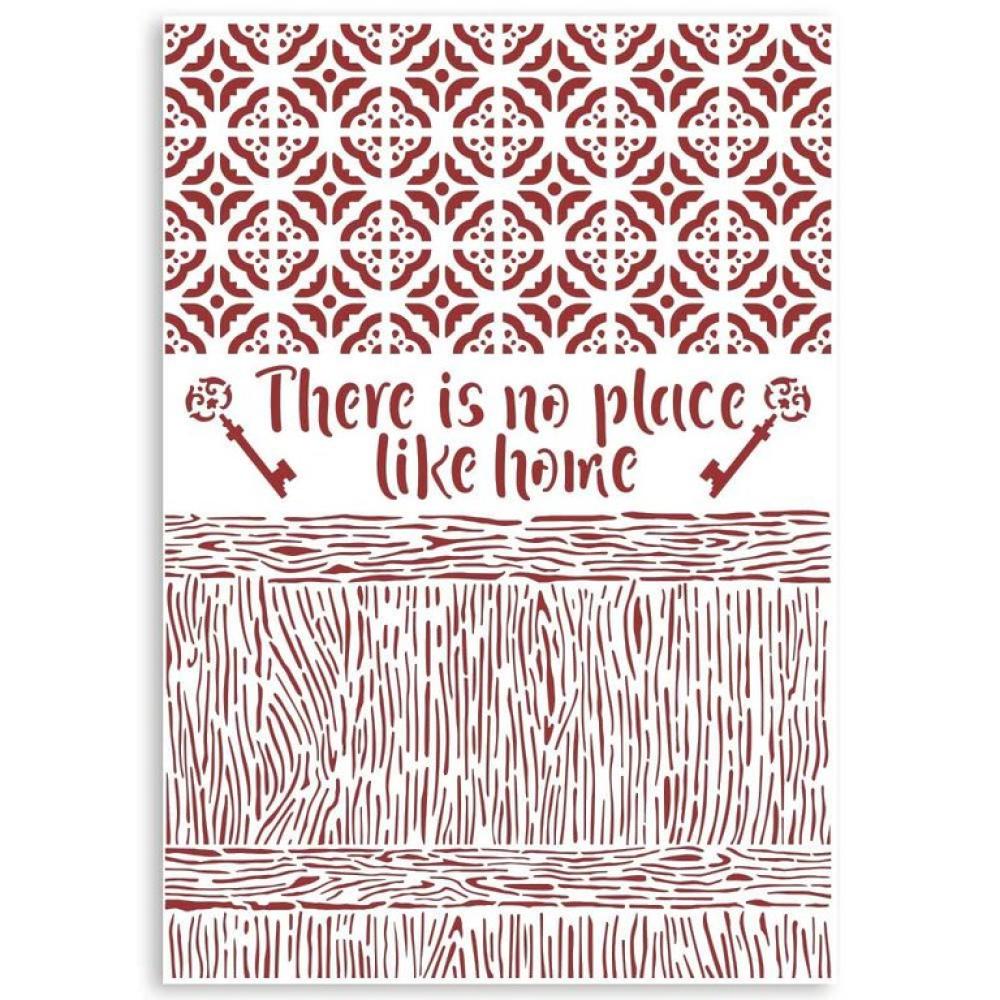 Stamperia Stencil  Casa Granada There is no place like home KSG487