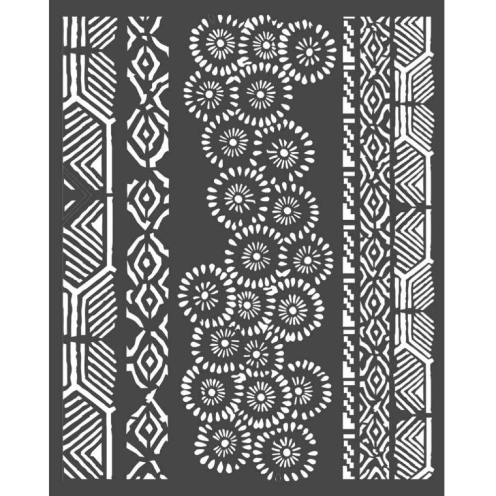 Stamperia Media Stencil Amazonia Tribals KSTD063