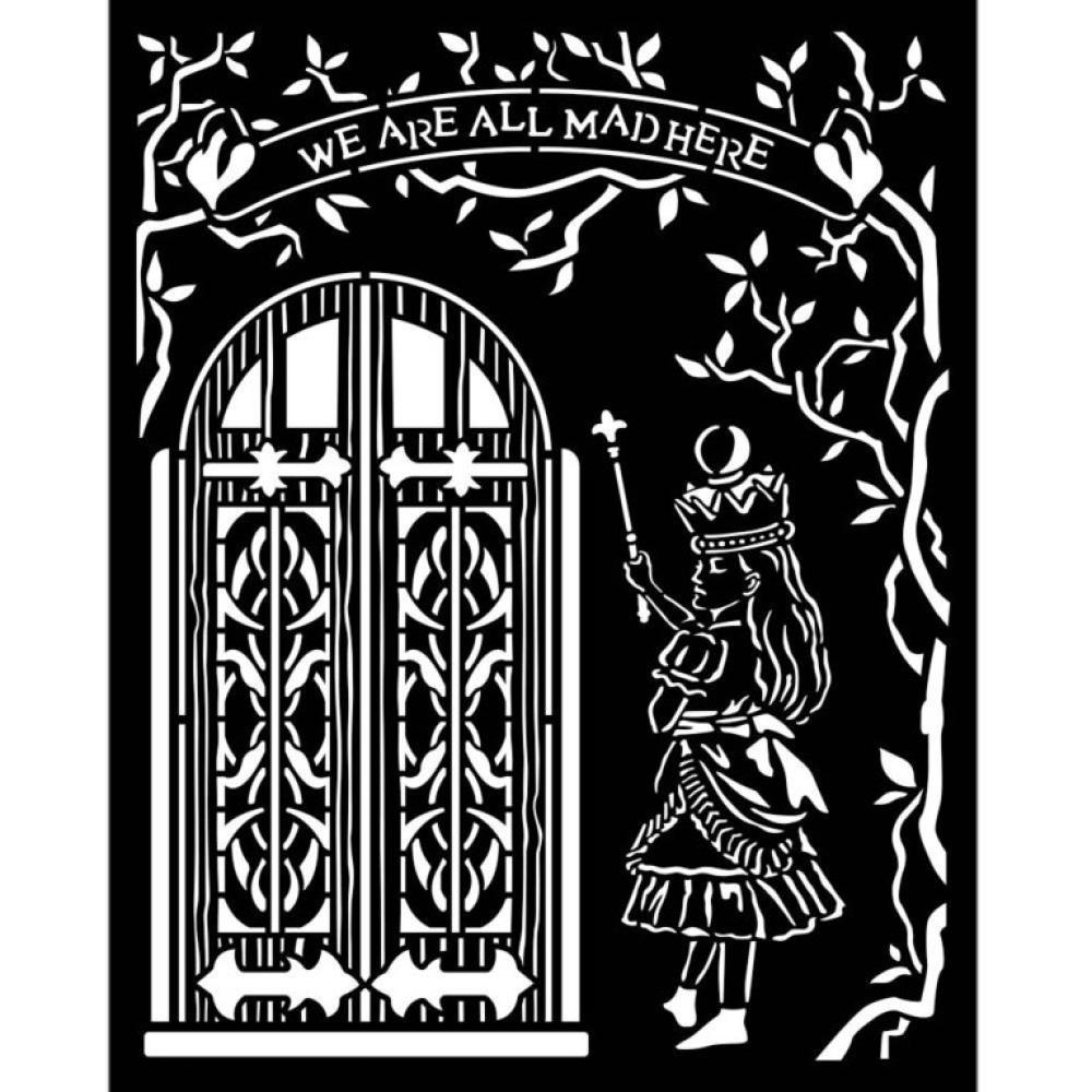 Stamperia Stencil Alice Door KSTD091