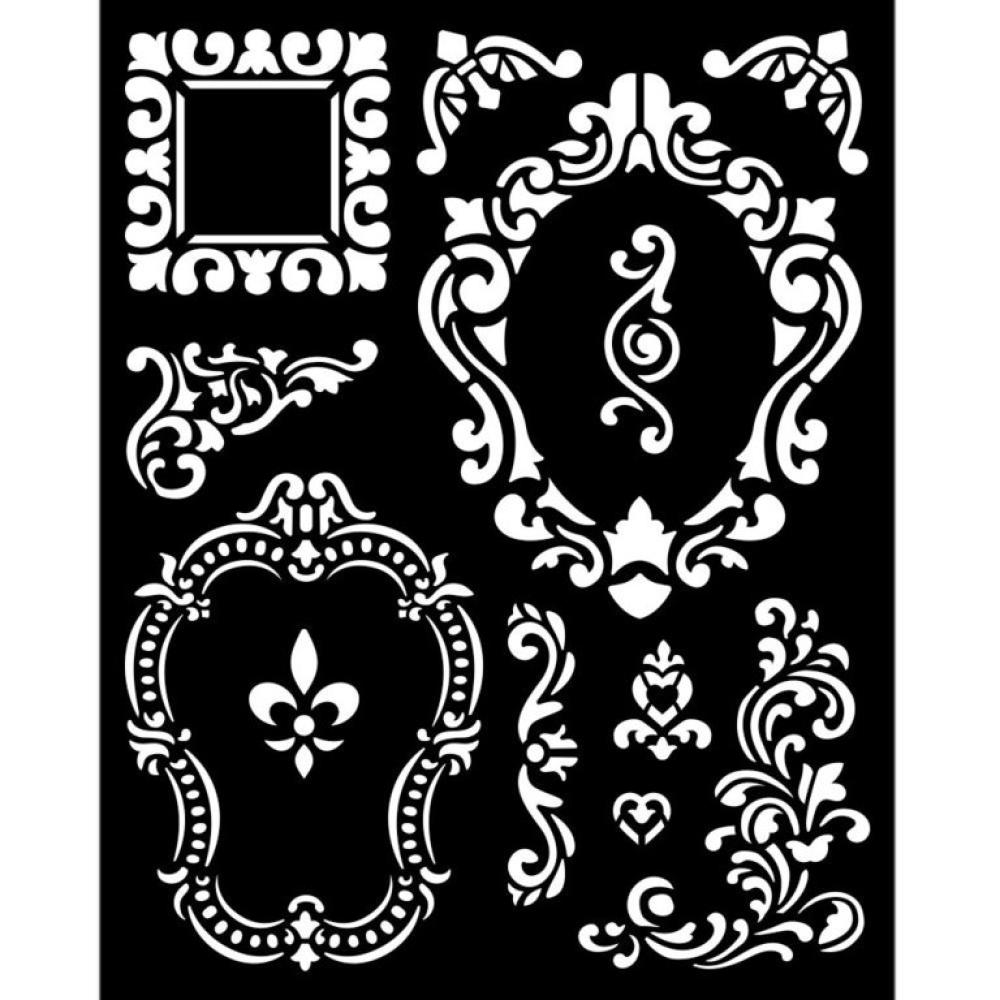 Stamperia Stencil Alice Frames KSTD092