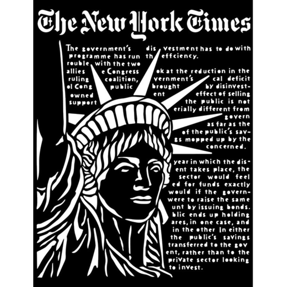 Stamperia Stencil Statue of Liberty KSTD108