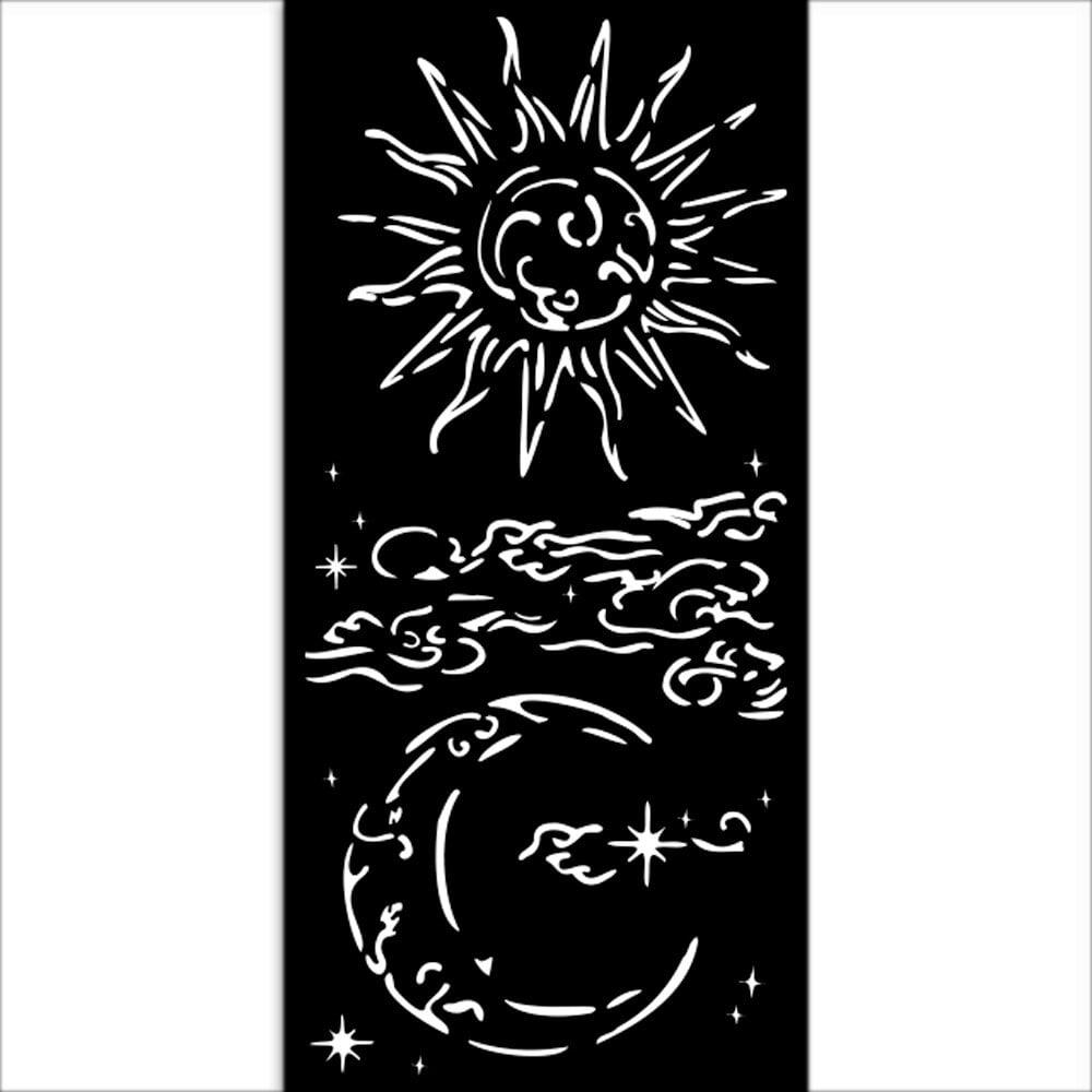 KSTDL112 Stamperia Masquerade Stencil Sun & Moon