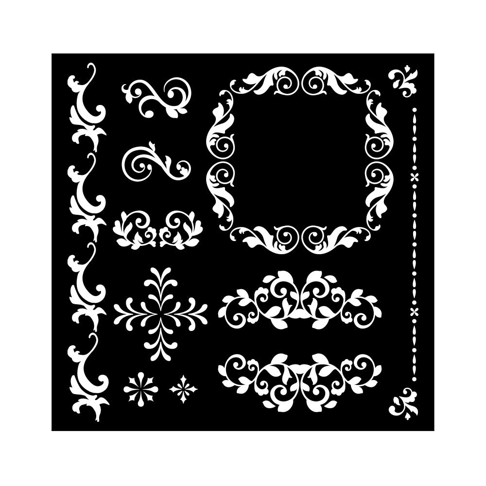 KSTDQ97 Stamperia Stencil Precious Frames