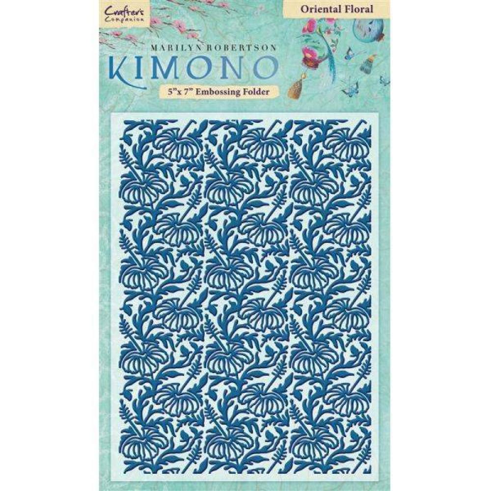 Kimono Embossing Folder Oriental Floral