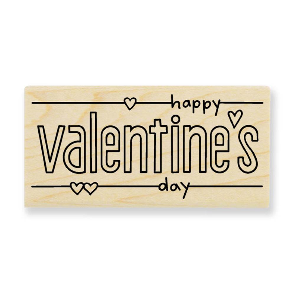 Stampendous Wooden Stamp Valentine Brackets L216