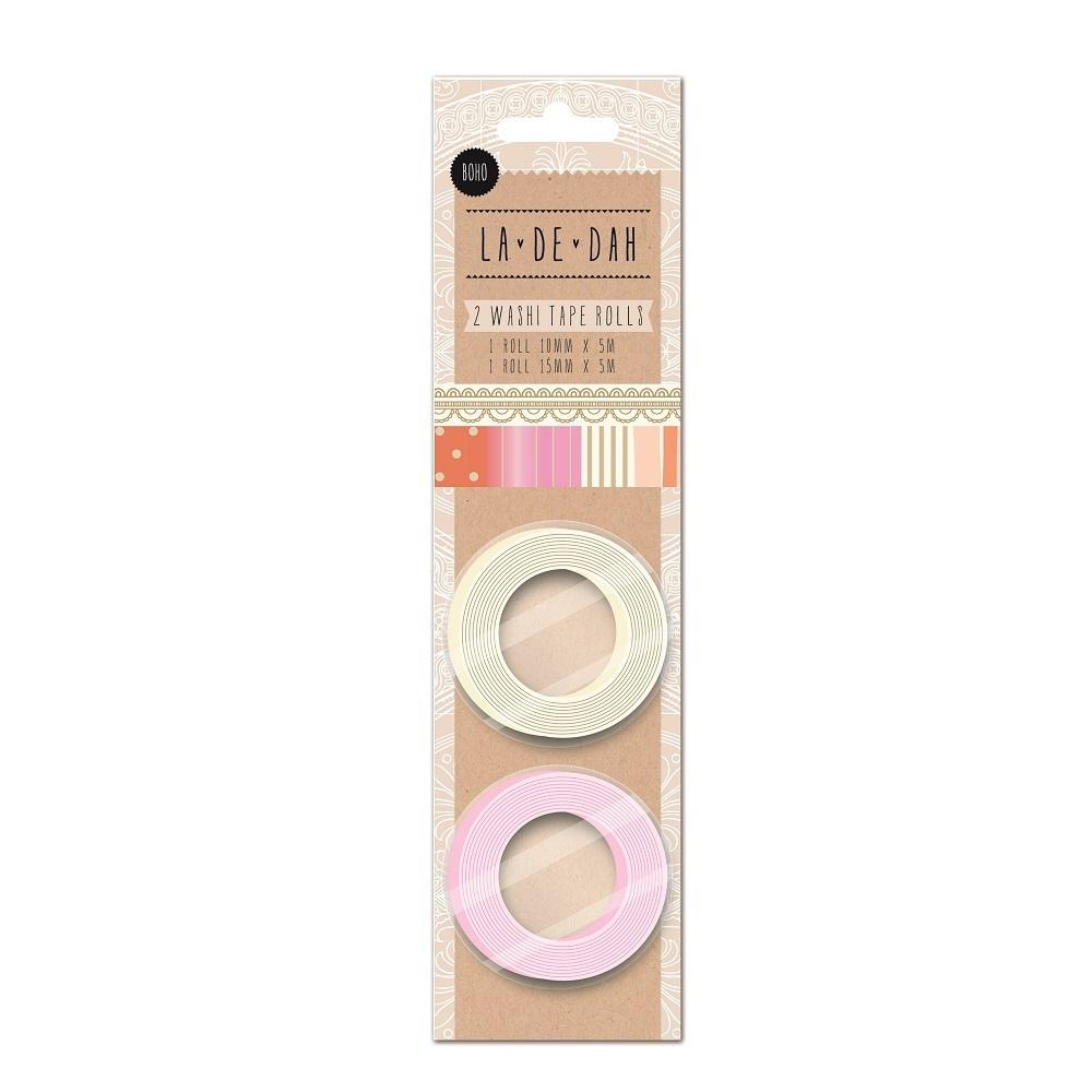 La De Dah Boho Washi Tape Rolls 2 Pack