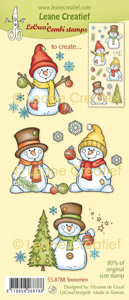 Leane Creatief Stamps Snowmen 55.8788