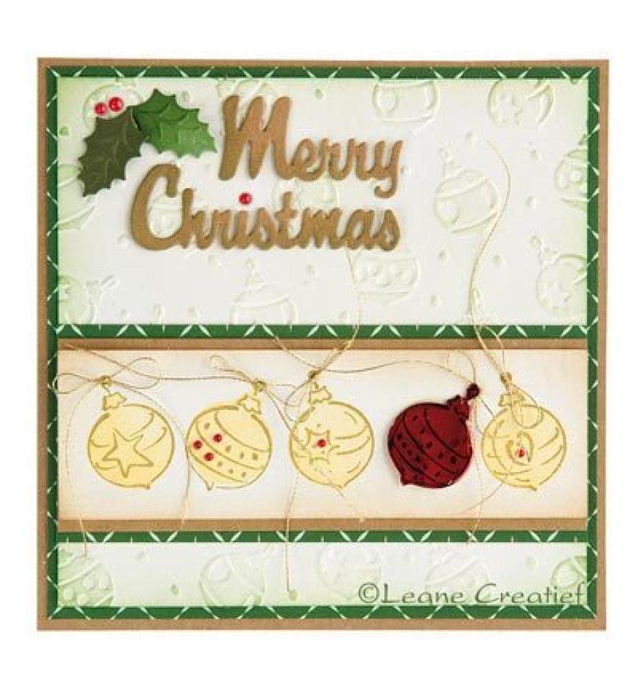 Leane Creatief Embossingfolder Christmas Ornaments