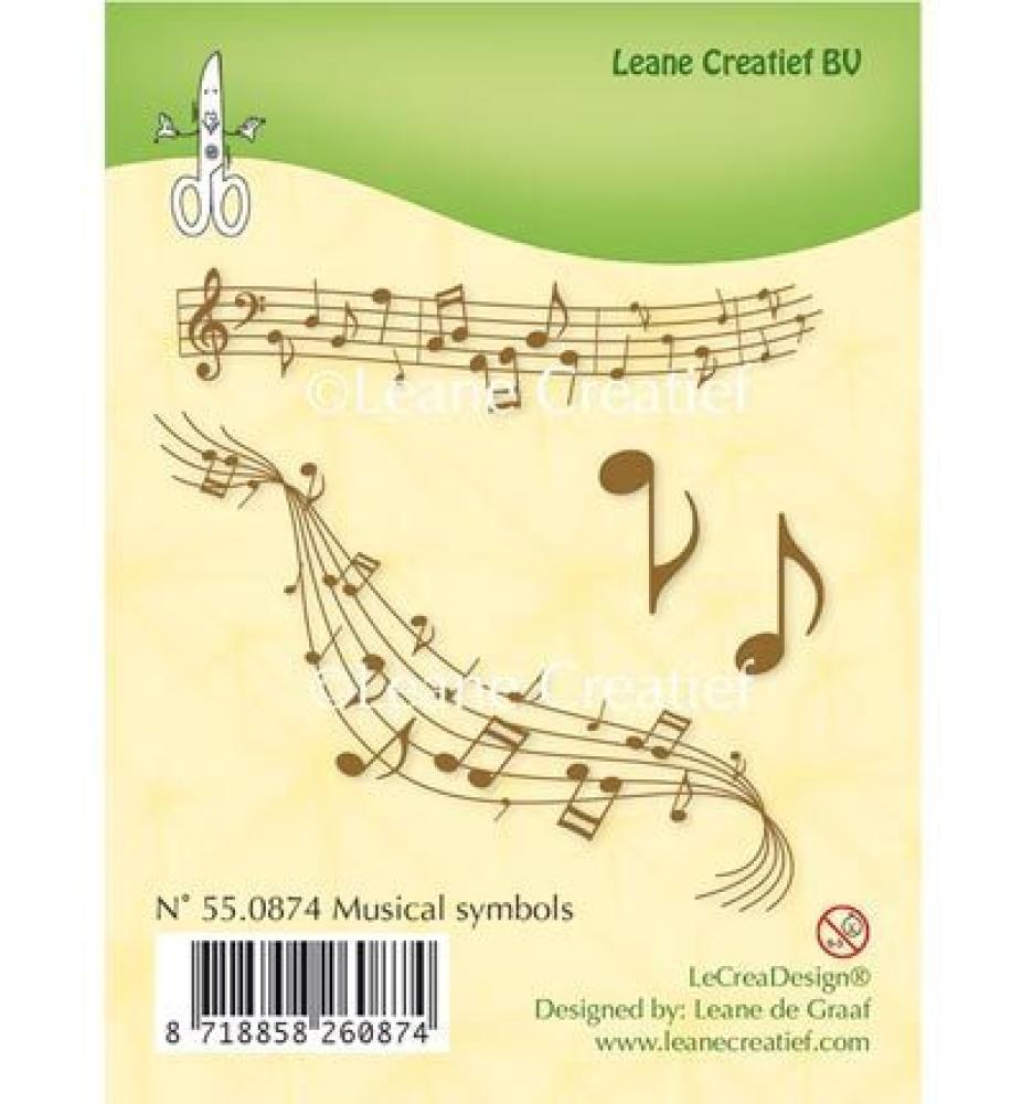 Leane Creatief Stamp Musical Symbols