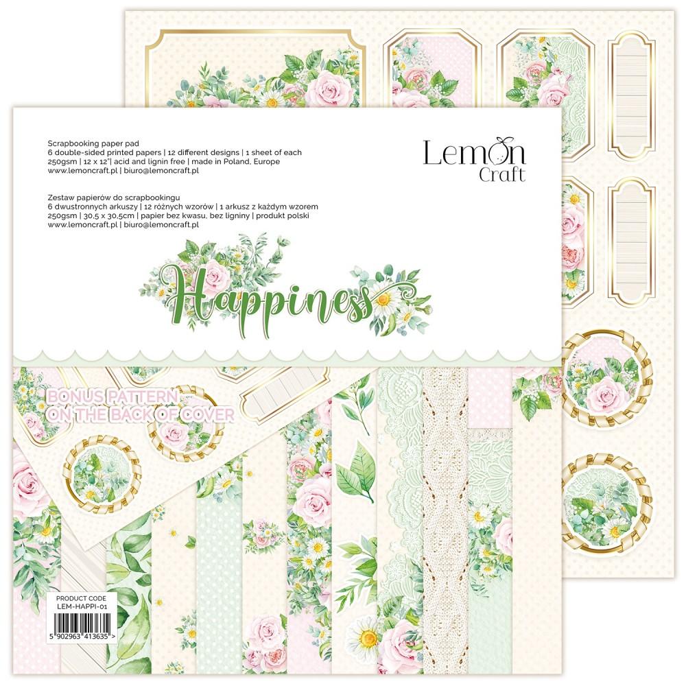 Lemon Craft 12x12 Paper Pack Happiness