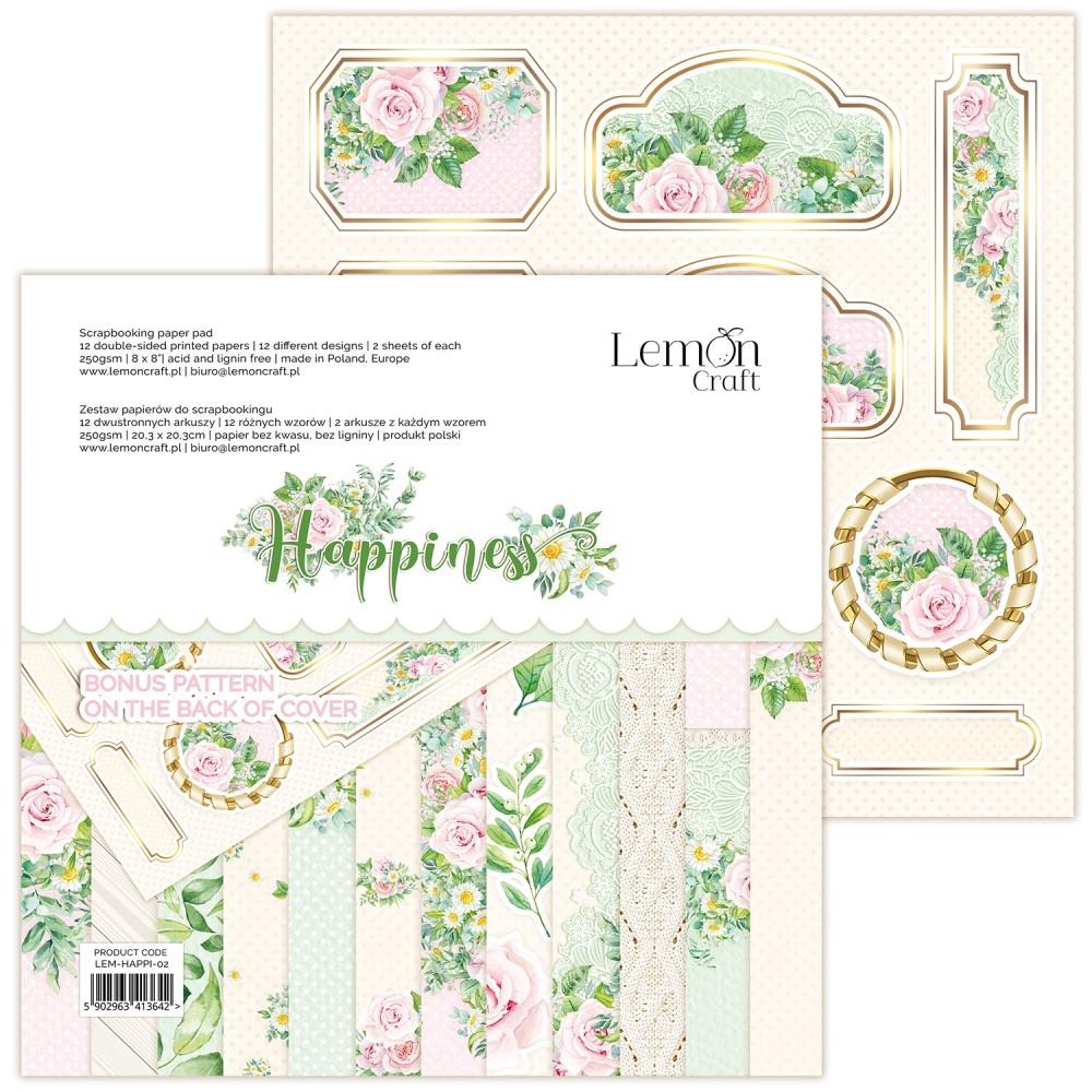 Lemon Craft 8x8 Paper Pad Happiness