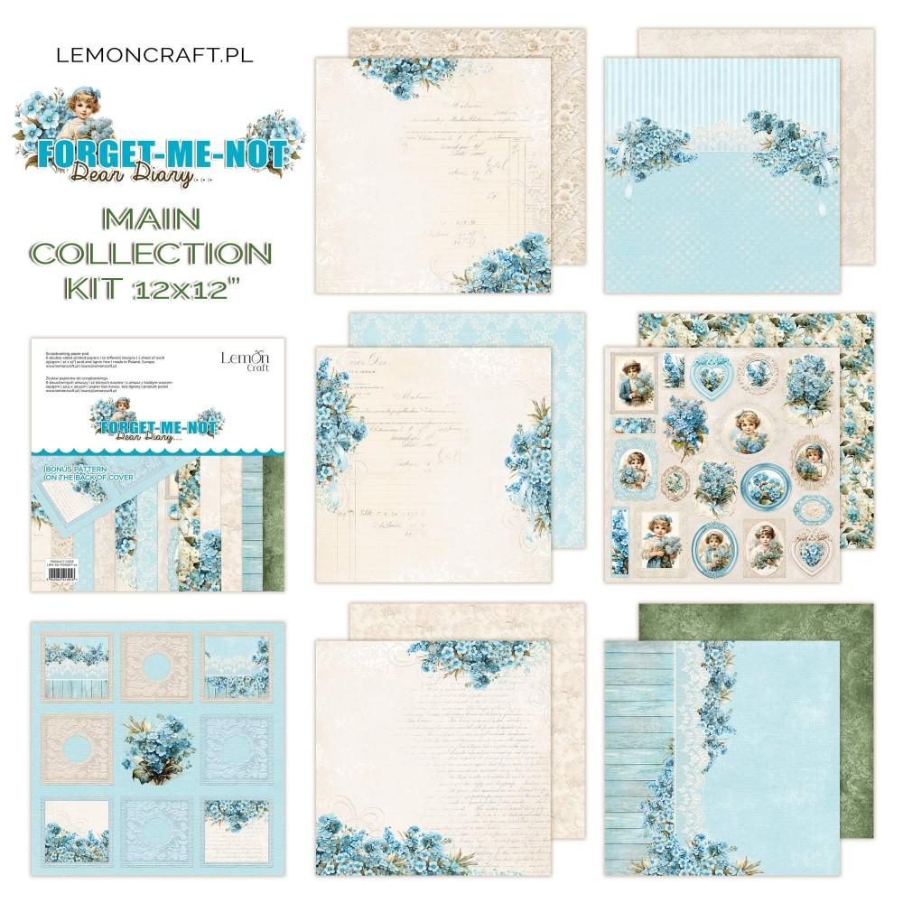 Lemon Craft Dear Diary Forget me not 12x12 Paper Pack