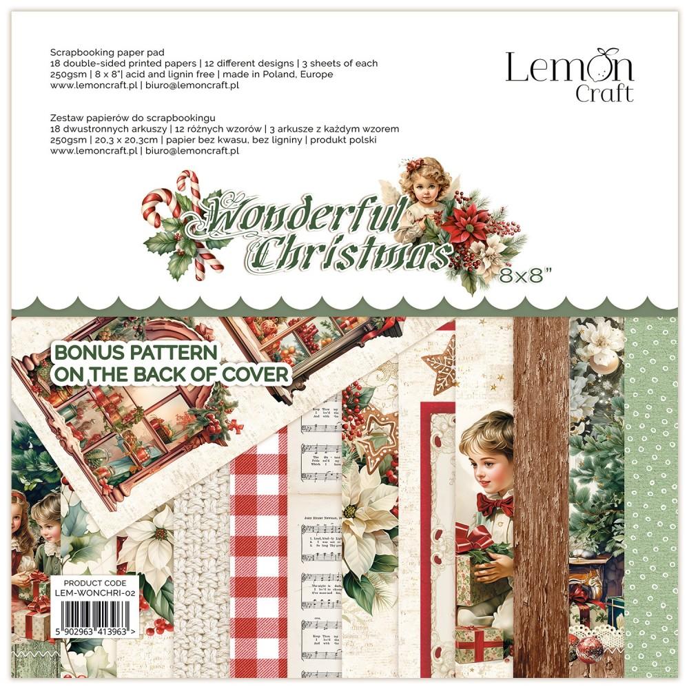 Lemon Craft Wonderful Christmas 8x8 Paper Pad