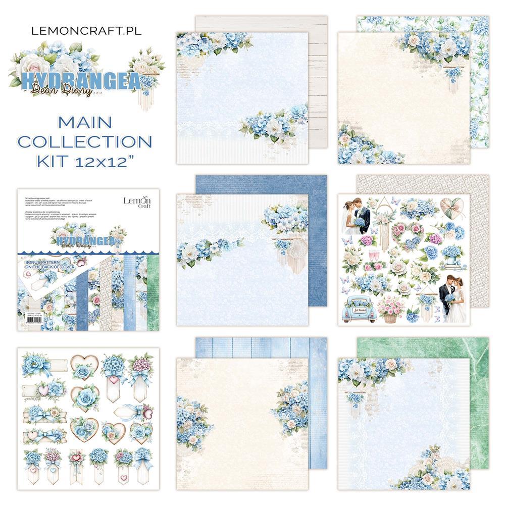 LemonCraft Dear Diary Hydrangea12x12 Paper Pack