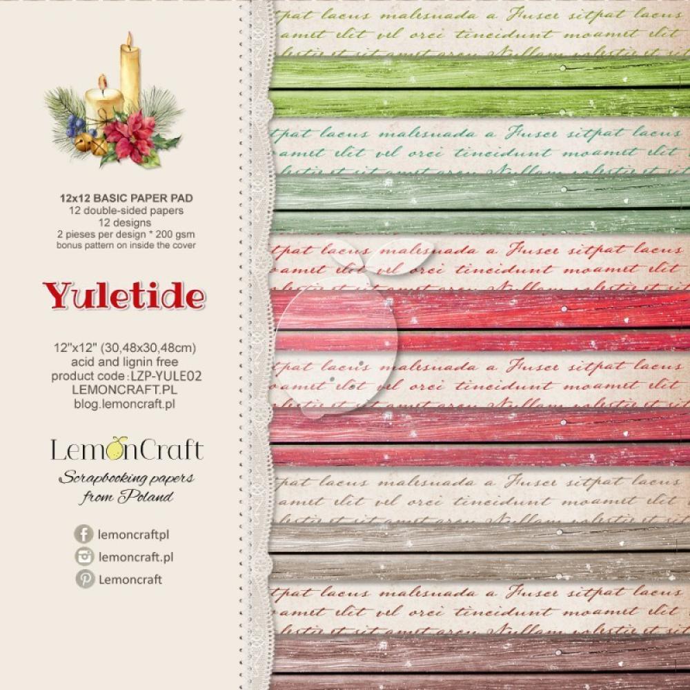 Lemon Craft 12x12 Basic Paper Pad Yuletide