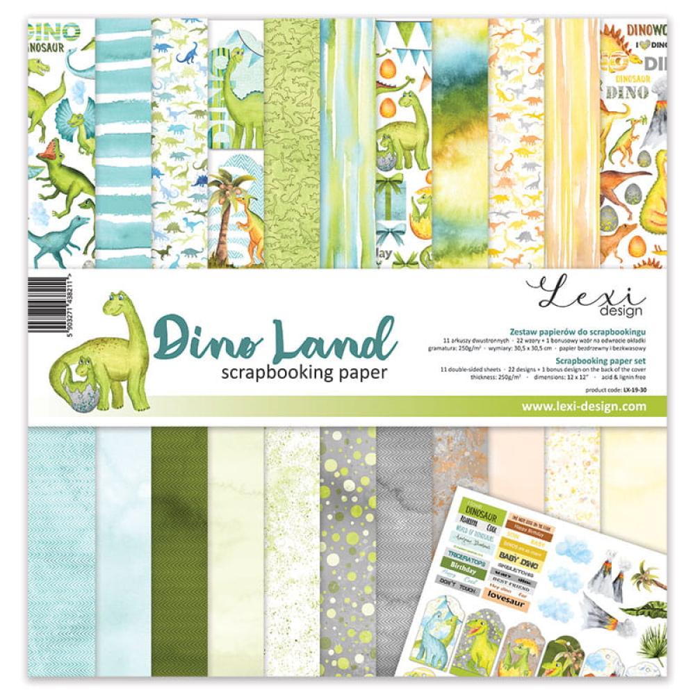 Lexi Design 12x12 Paper Pad Dino Land