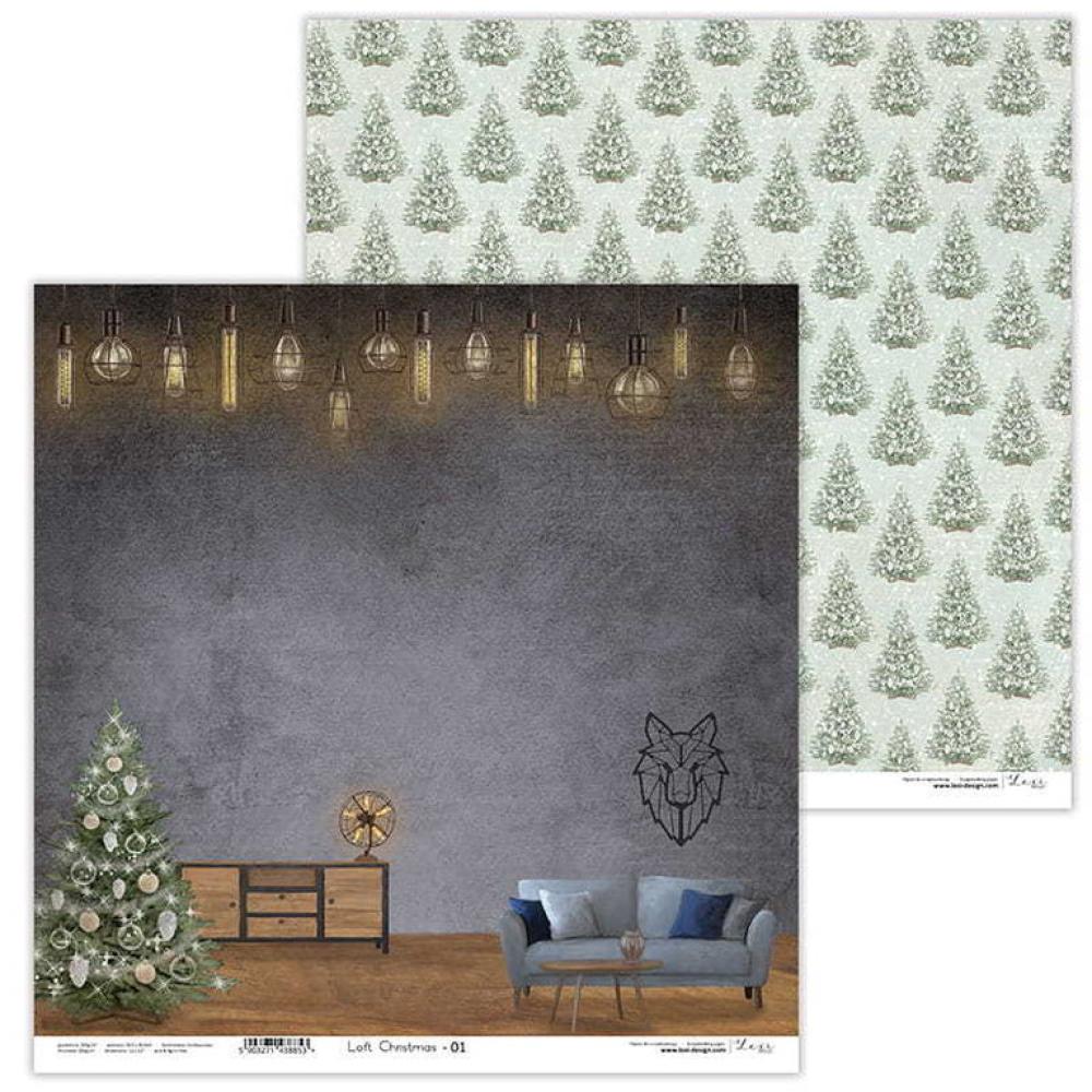 Lexi Design 12x12 Paper Pad Loft Christmas