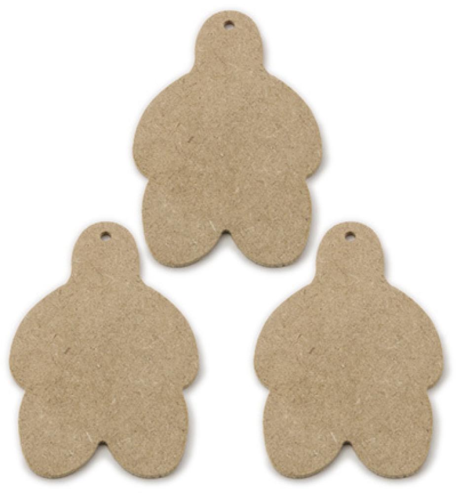 MDF 3er Set GIngerbread Man