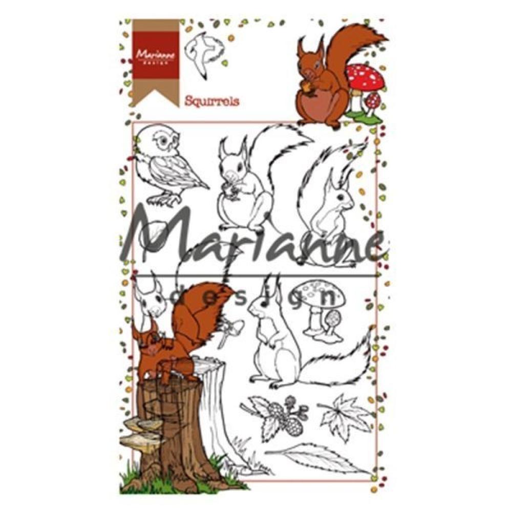 MD Clear Stamp Hetty's Squirrels #HT1637