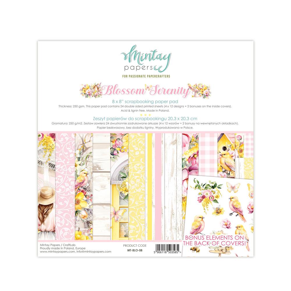 Mintay Papers Blossom Serenity 8x8 Paper Pad