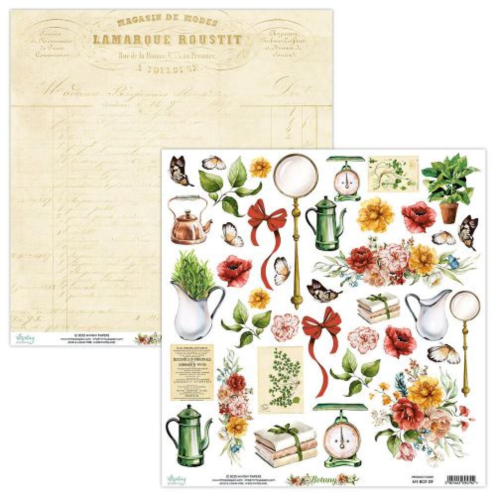 Mintay 12x12 Paper Sheet Botany Elements 09