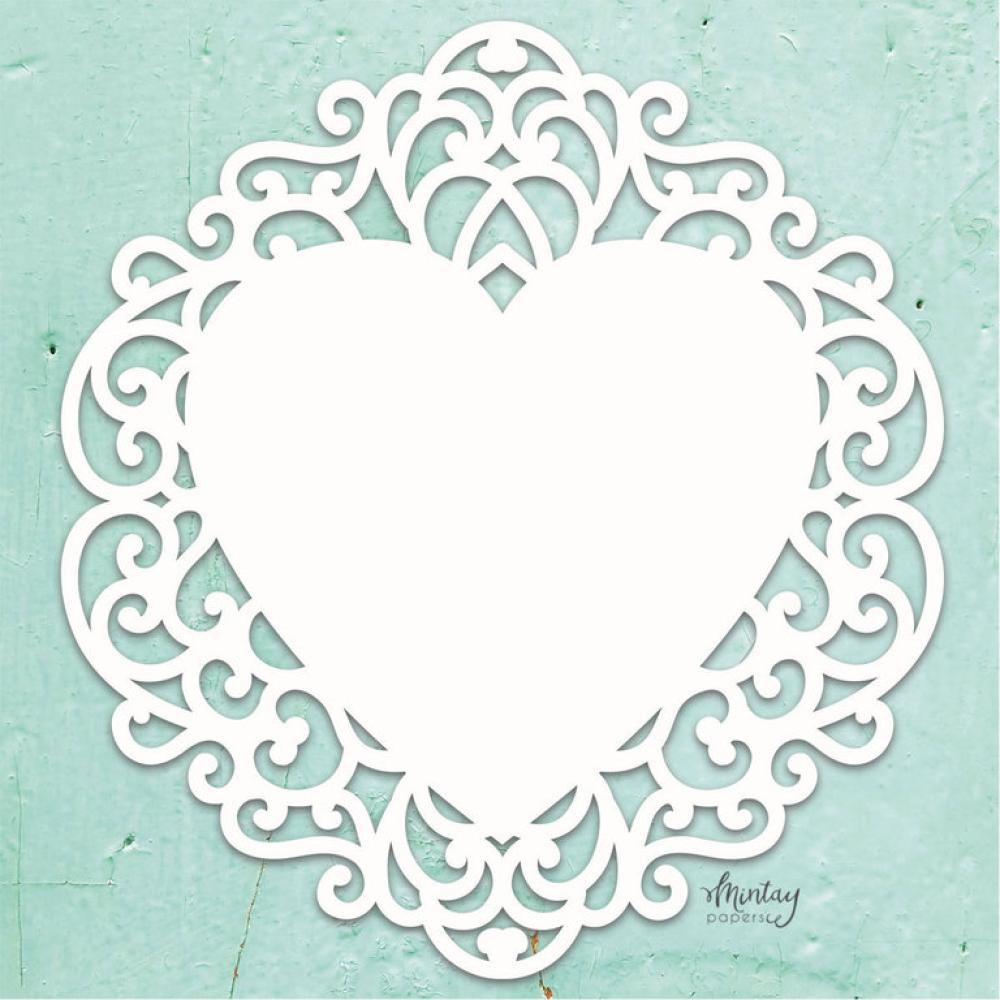 Mintay Chippies Decor Fancy Heart #D5