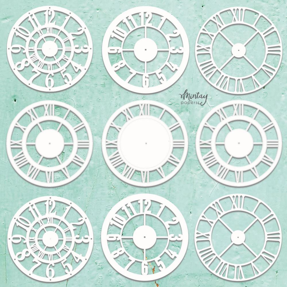 Mintay Chippies Decor Clocks Set CHIP2-D32