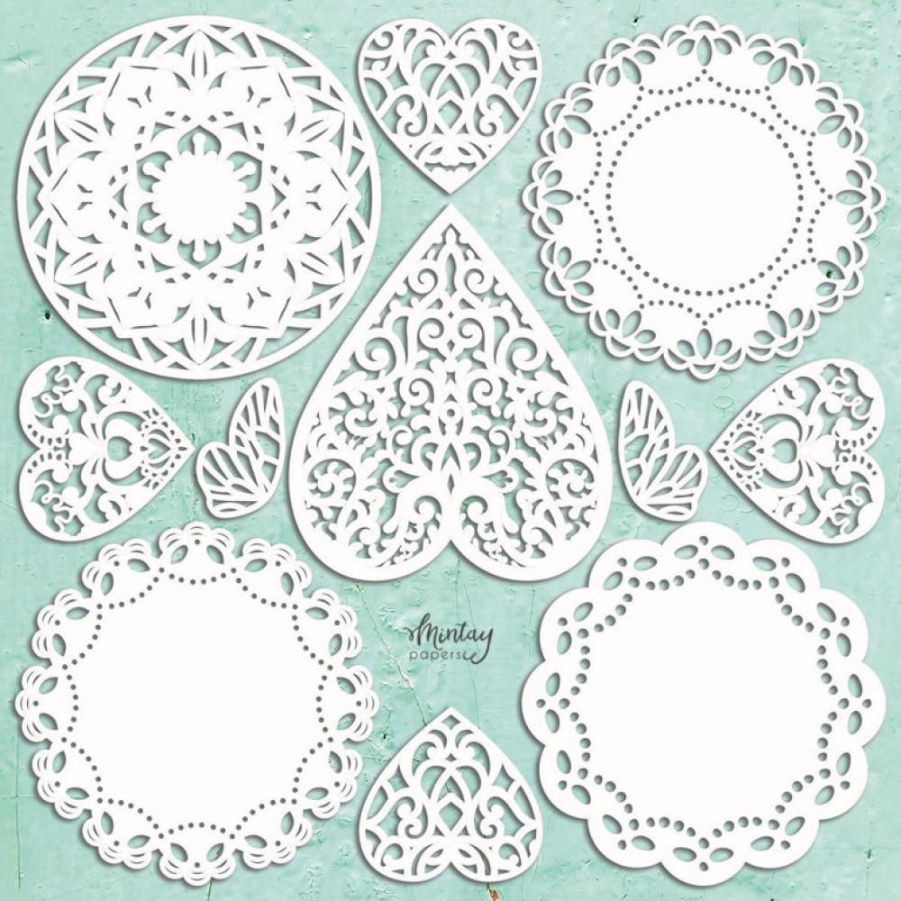 Mintay Chippies Doilies Set, 11 pcs #D7