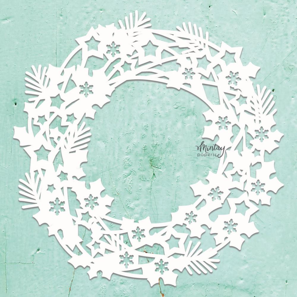 Mintay Chippies Decor Christmas Wreath 2 #D87